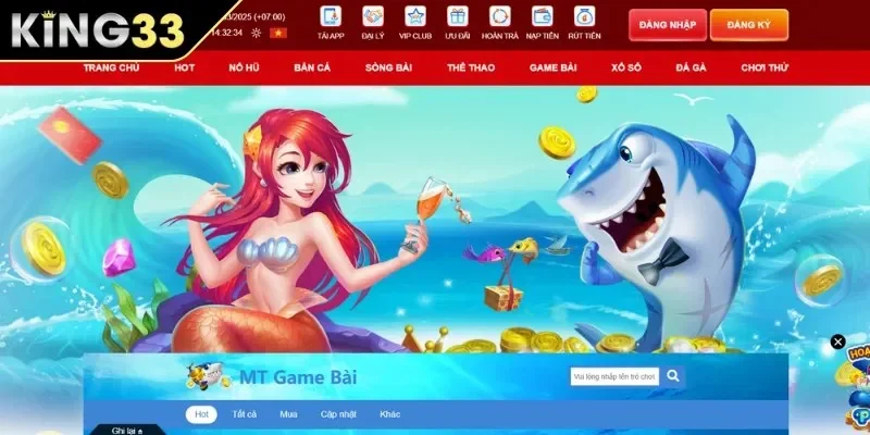 Giới thiệu sảnh bắn cá đổi thưởng hot hit tại KING33